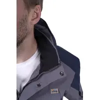 Летняя рабочая куртка-штормовка РЕСПЕКТ, цвет серый-т/синий, Iform, размер 88-92, 170-176, Кур 703