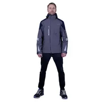 Летняя рабочая куртка-штормовка РЕСПЕКТ, цвет серый-т/синий, Iform, размер 96-100, 158-164, Кур 703