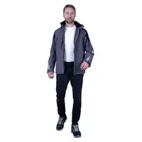 Летняя рабочая куртка-штормовка РЕСПЕКТ, цвет серый-т/синий, Iform, размер 104-108, 170-176, Кур 703