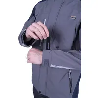 Летняя рабочая куртка-штормовка РЕСПЕКТ, цвет серый-т/синий, Iform, размер 88-92, 158-164, Кур 703