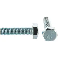 Болт с шестигранной головкой, оцинкованный М8х30, DIN 933 в коробке - 30шт от Tech-Krep 105209