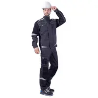 Летняя рабочая куртка ТУРБО SAFETY, цвет темно-серый/черный, Iform, размер 112-116, 158-164, Кур 1604