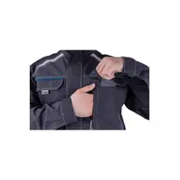 Летняя рабочая куртка ТУРБО SAFETY, цвет темно-серый/черный, Iform, размер 96-100, 158-164, Кур 1604