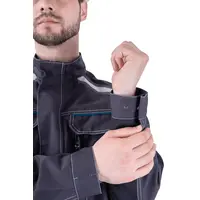 Летняя рабочая куртка ТУРБО SAFETY, цвет темно-серый/черный, Iform, размер 88-92, 158-164, Кур 1604