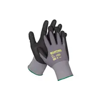 Эластичные перчатки KRAFTOOL Expert со вспененным нитриловым покрытием для точных работ, размер 10 (XL), 11285-XL