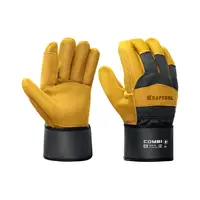 Комбинированные спилковые перчатки KRAFTOOL Combi, защита от мех. воздействий, с доп. накладкой на ладони, размер 10 (XL), 11310-XL