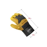 Комбинированные спилковые перчатки KRAFTOOL Combi, защита от мех. воздействий, с доп. накладкой на ладони, размер 10 (XL), 11310-XL