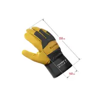 Комбинированные кожаные перчатки KRAFTOOL Panzer, защита от мех. воздействий, размер 10 (XL), 11320-XL