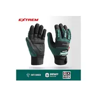 Профессиональные комбинированные перчатки KRAFTOOL Extrem, антивибрационные с резиновыми накладками, размер 10 (XL), 11287-XL