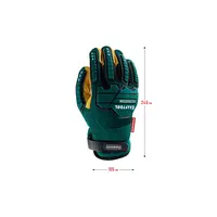 Профессиональные комбинированные перчатки для тяжелых мех. работ KRAFTOOL Panzer, виброзащита, размер 9 (L), 11298-L