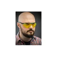 Защитные очки KRAFTOOL Basic открытого типа, желтые, 110318