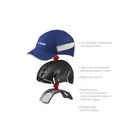 Защитная каскетка ЗУБР Бином, ударопрочный корпус, цвет синий, размер 54-59 см, 11095