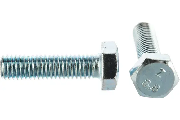 Болт с шестигранной головкой, оцинкованный М8х30, DIN 933 в коробке - 30шт от Tech-Krep 105209