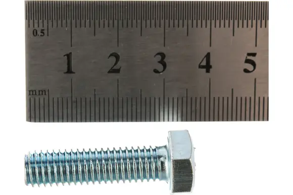 Болт с шестигранной головкой, оцинкованный М8х30, DIN 933 в коробке - 30шт от Tech-Krep 105209