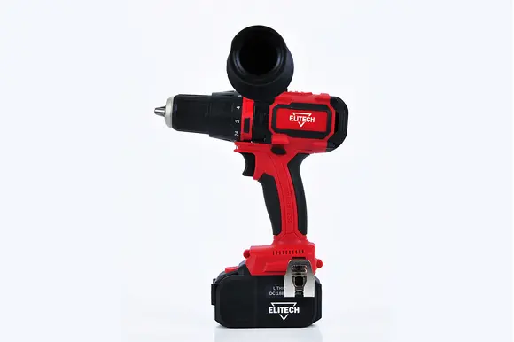 Бесщеточная ударная дрель-шуруповерт Elitech ДА 18УБЛ2, 2 АКБ (4,0 Ач), 191609