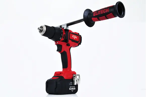 Бесщеточная ударная дрель-шуруповерт Elitech ДА 18УБЛ2, 2 АКБ (4,0 Ач), 191609