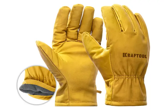 Кожаные перчатки KRAFTOOL Extrem, защита от мех. воздействий, размер 10 (XL), 1136-XL