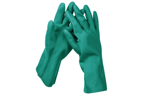 Нитриловые индустриальные перчатки KRAFTOOL Nitril, маслобензостойкие, повышенной прочности с х/б напылением, гипоаллергенные, размер 10 (XL), 11280-XL