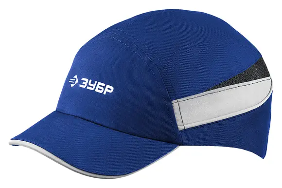 Защитная каскетка ЗУБР Бином, ударопрочный корпус, цвет синий, размер 54-59 см, 11095