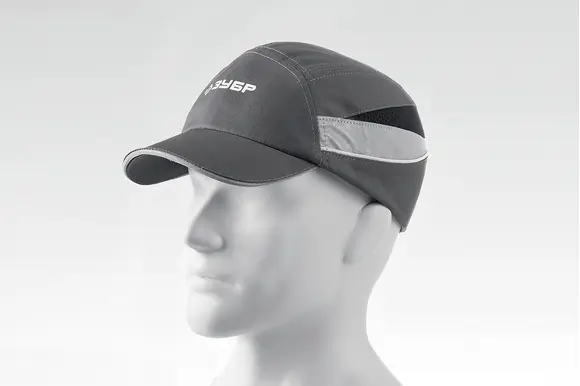 Защитная каскетка ЗУБР Бином, ударопрочный корпус, цвет серый, размер 54-59 см, 11097