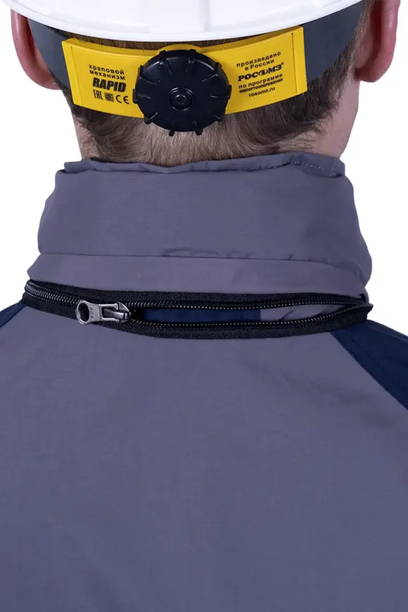 Летняя рабочая куртка-штормовка РЕСПЕКТ, цвет серый-т/синий, Iform, размер 104-108, 182-188, Кур 703