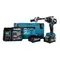 Ударная дрель-шуруповерт Makita HP001GD201, 2 АКБ (2,5 Ач) и ЗУ, в кейсе, 2500 об/мин, 39000 уд/мин